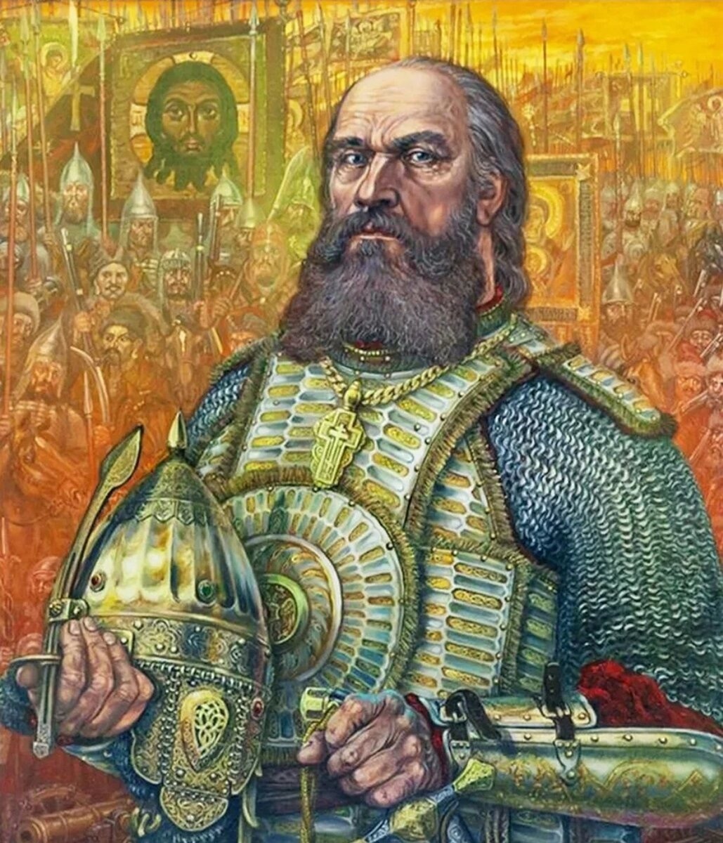 Герой Молодинской битвы. Главный воевода боярин Воротынский Михайло Иванович. Художник: Владимир Доронин. 