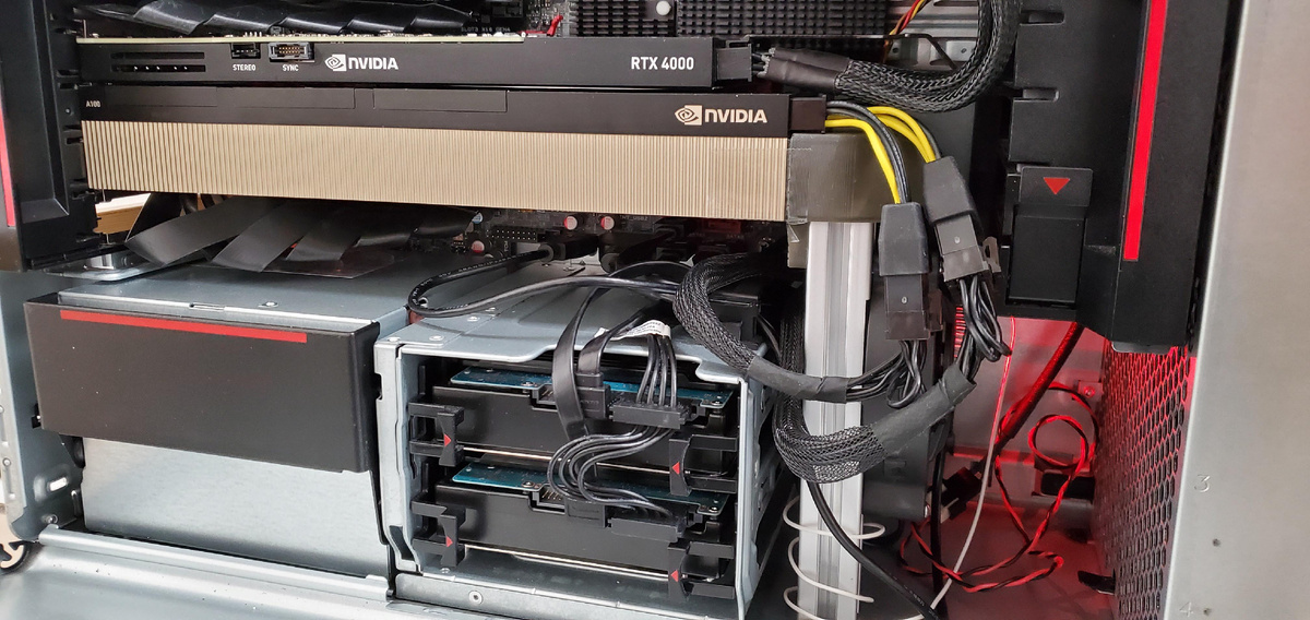 Ускоритель "Ampere" A100 установленный в слот PCIe. / Источник фото: Яндекс.Картинки