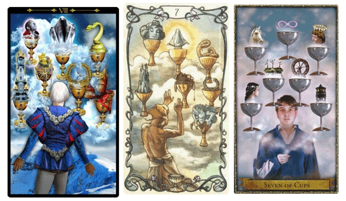 7 кубков в разных колодах