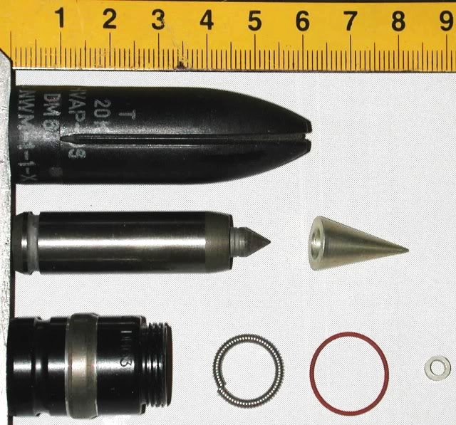 Устройство бронебойного подкалиберного снаряда DM63.