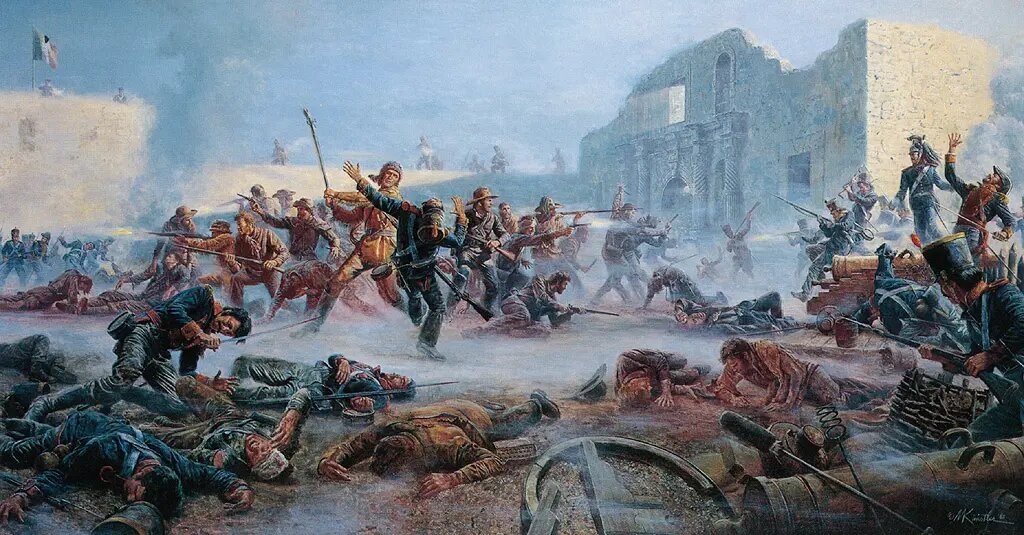 "Падение Аламо". Морт Кюнстлер