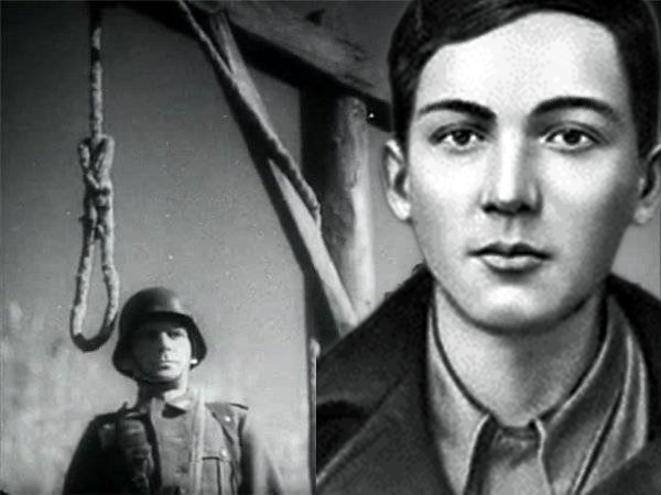Стоя у виселицы, 16-летний партизан, с ухмылкой на лице, гордо произнес: "Нас много, всех не перевешаете!"