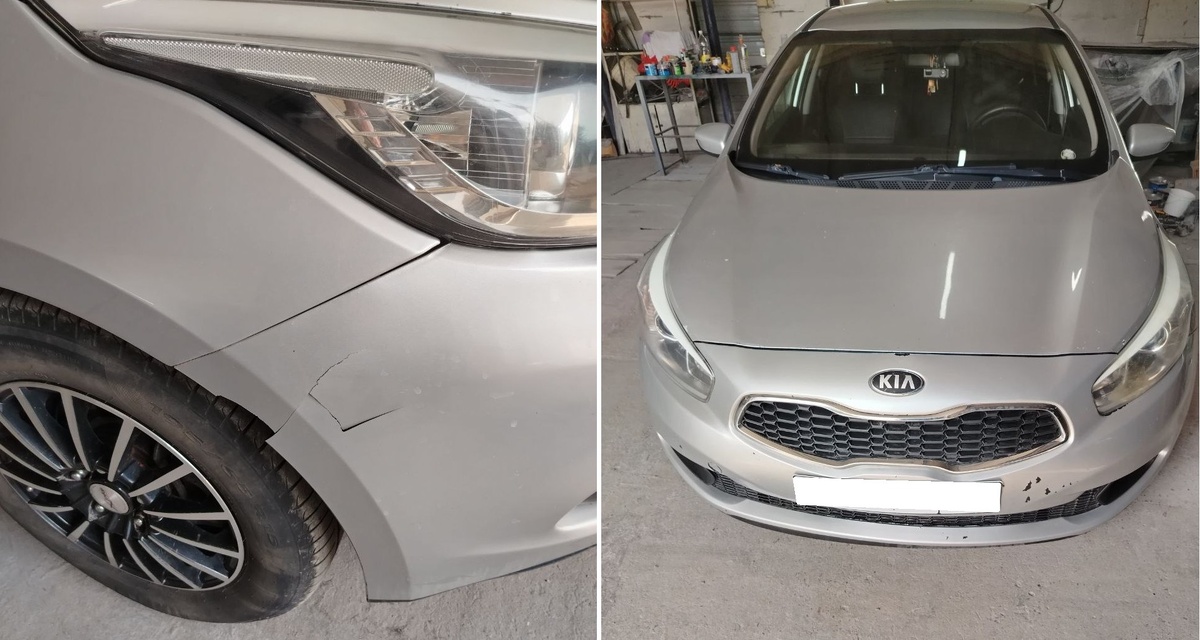 Трещины на бампере