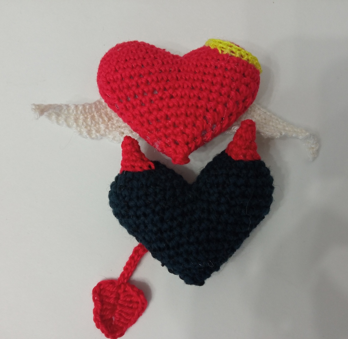 Сердечки - Ангел и Демон