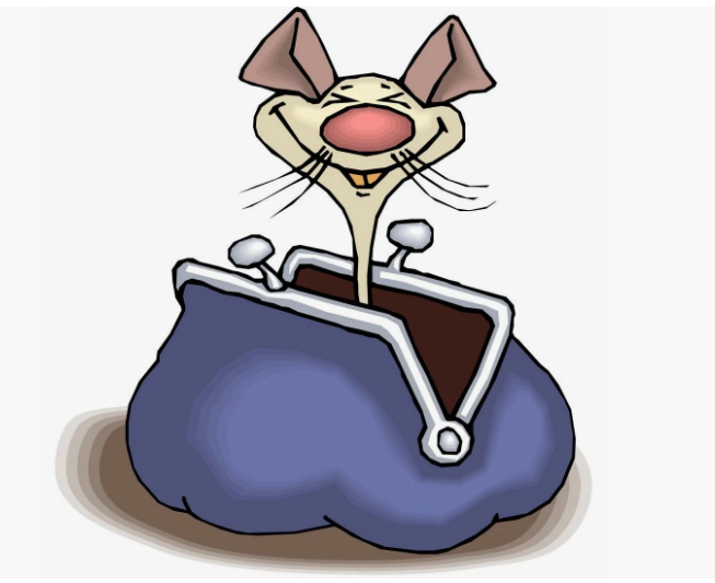 Как говорится, завелась мышка в кошельке:)