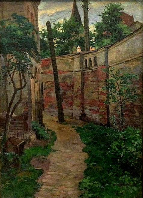 А.П.Горский. Внутренний дворик в Ивановском монастыре. 1945.