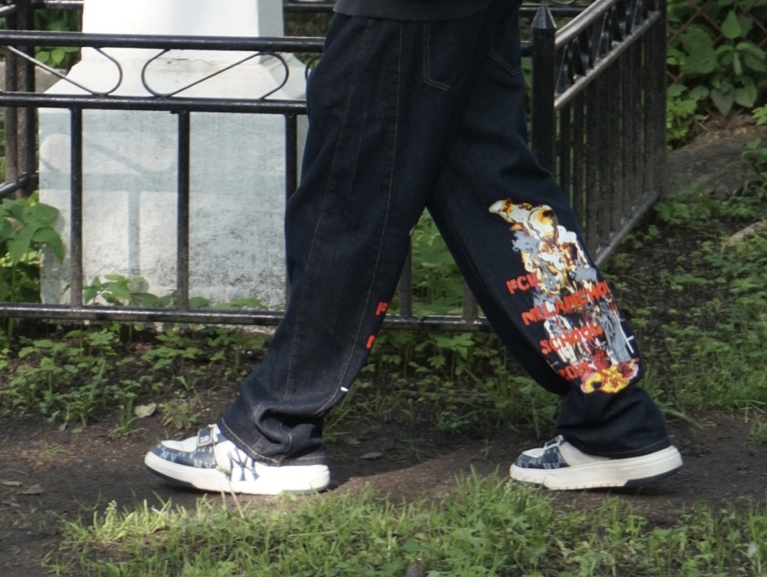 Джинсы FCKMELANCHOLYSCHOOL 