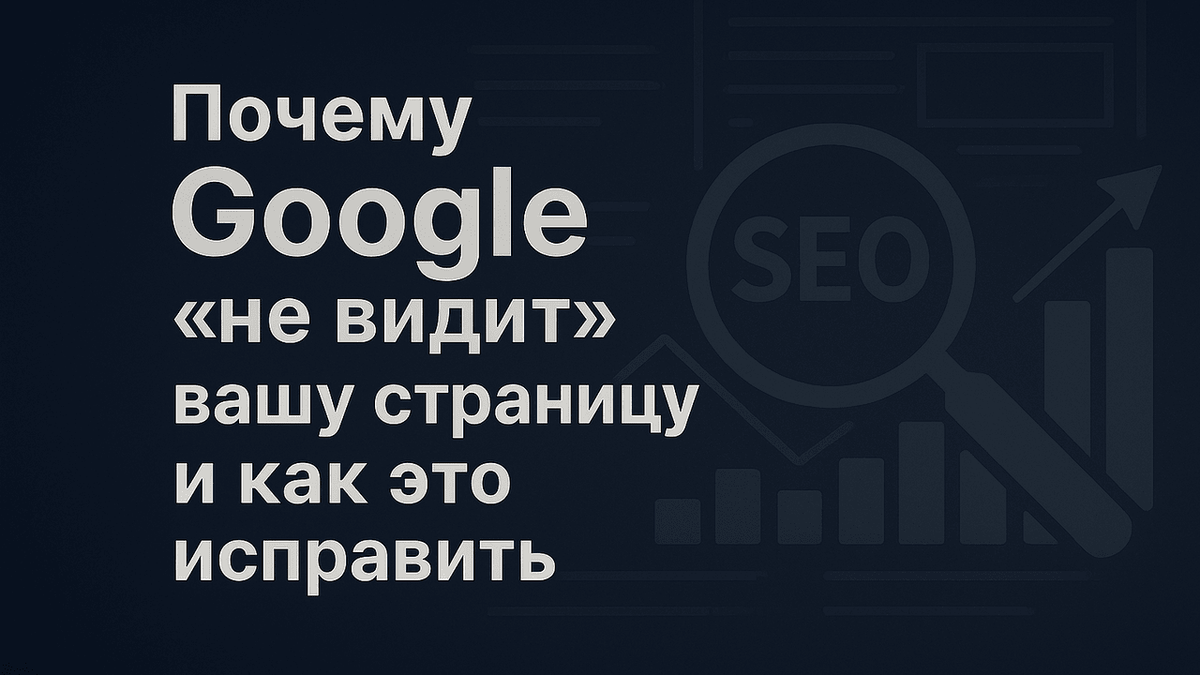 Google не видит страницу