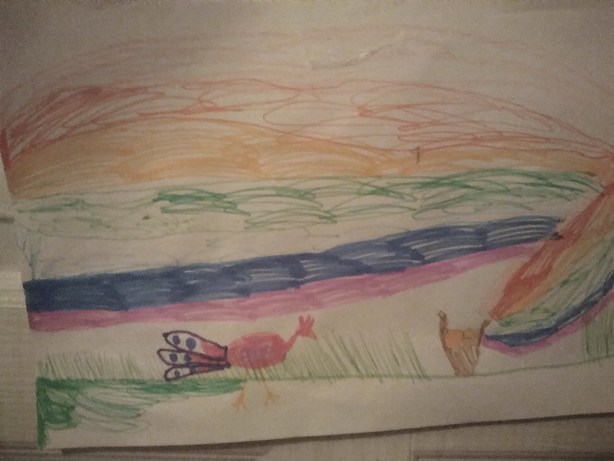 Сразу рисунок за 5 мин с натуры)))