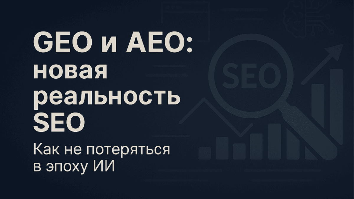 GEO и AEO: новая реальность SEO
