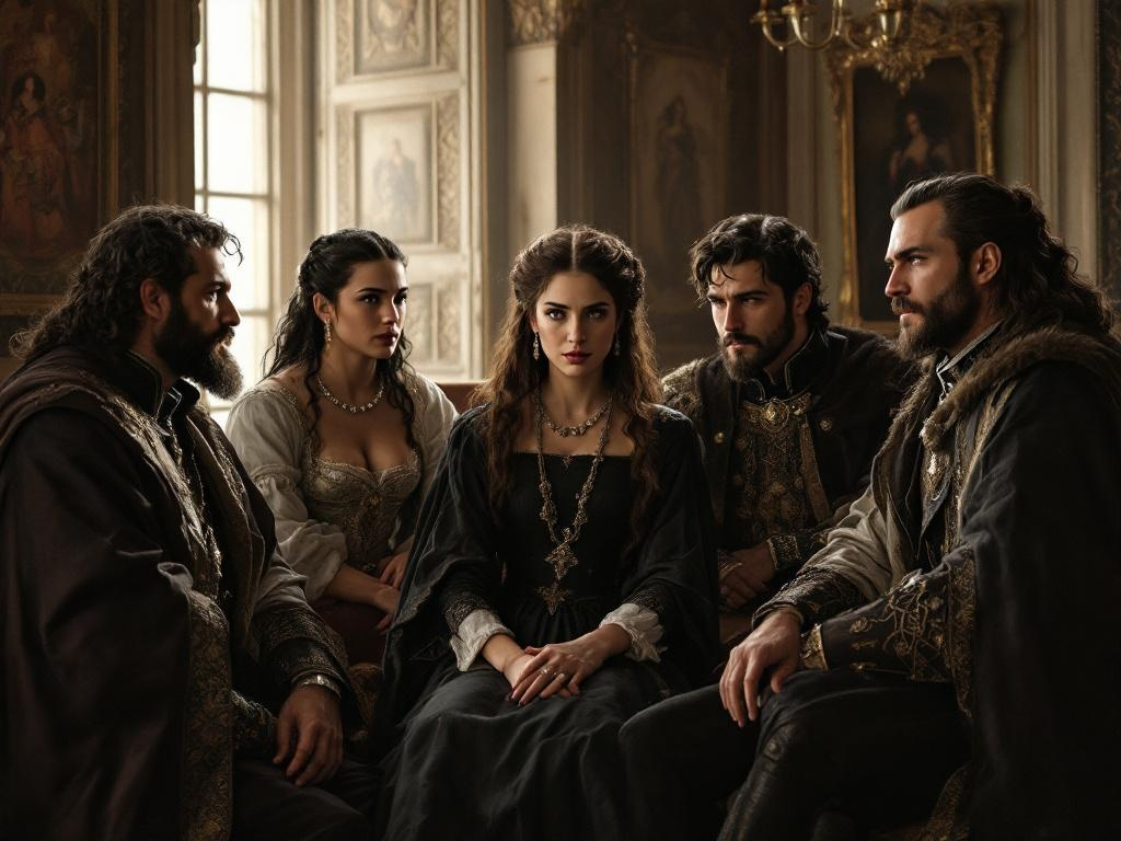 Дом Борджиа. Современная иллюстрация