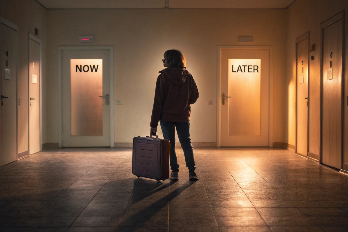 Мы живём в ожидании будущего, которое всё не наступает. А настоящее проходит мимо, пока мы ждём идеального момента, чтобы начать жить.