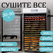 Сушилка для фруктов и овощей Drypro FD-18, нержавеющая сталь