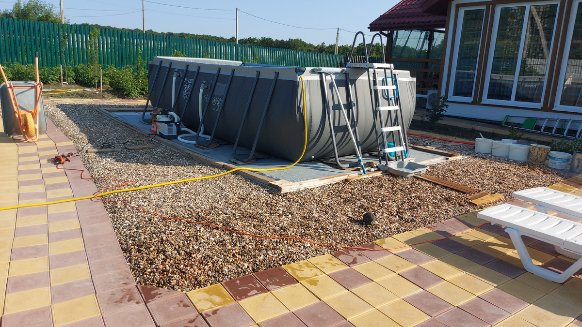 Каркасный бассейн Intex