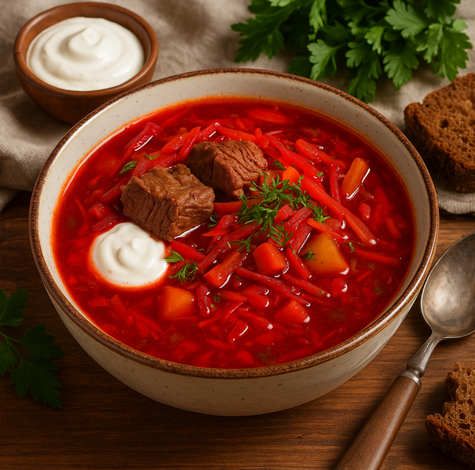 Борщ с говядиной рецепты от Дарики
