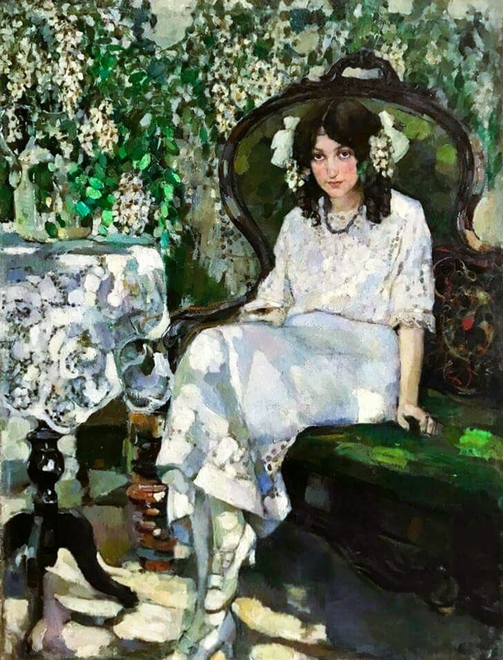 Иван Петровский "Девочка в белом" (начало 1900-х)