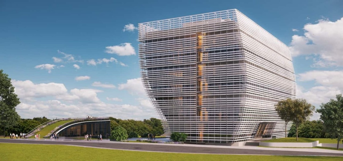 Институт Вейцмана до удара и после.