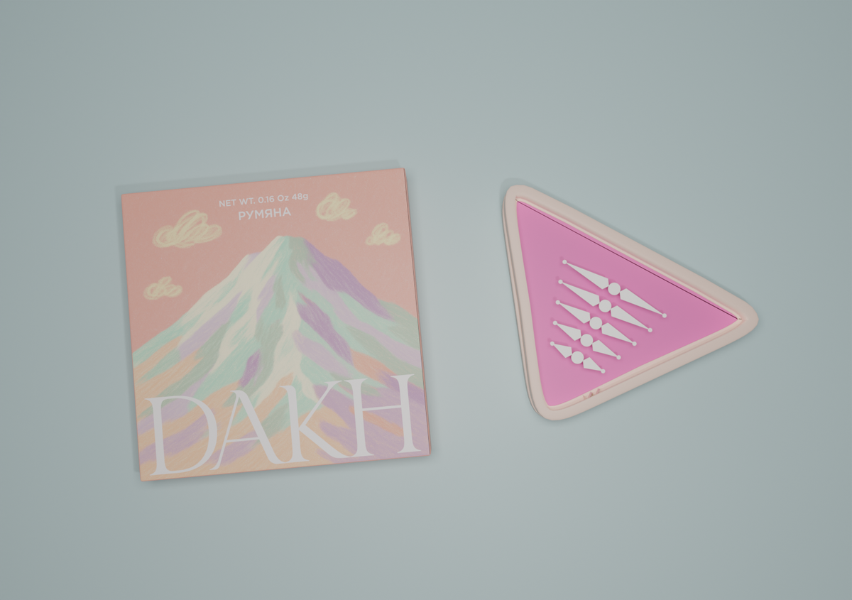 3D рендер рюмян и коробки