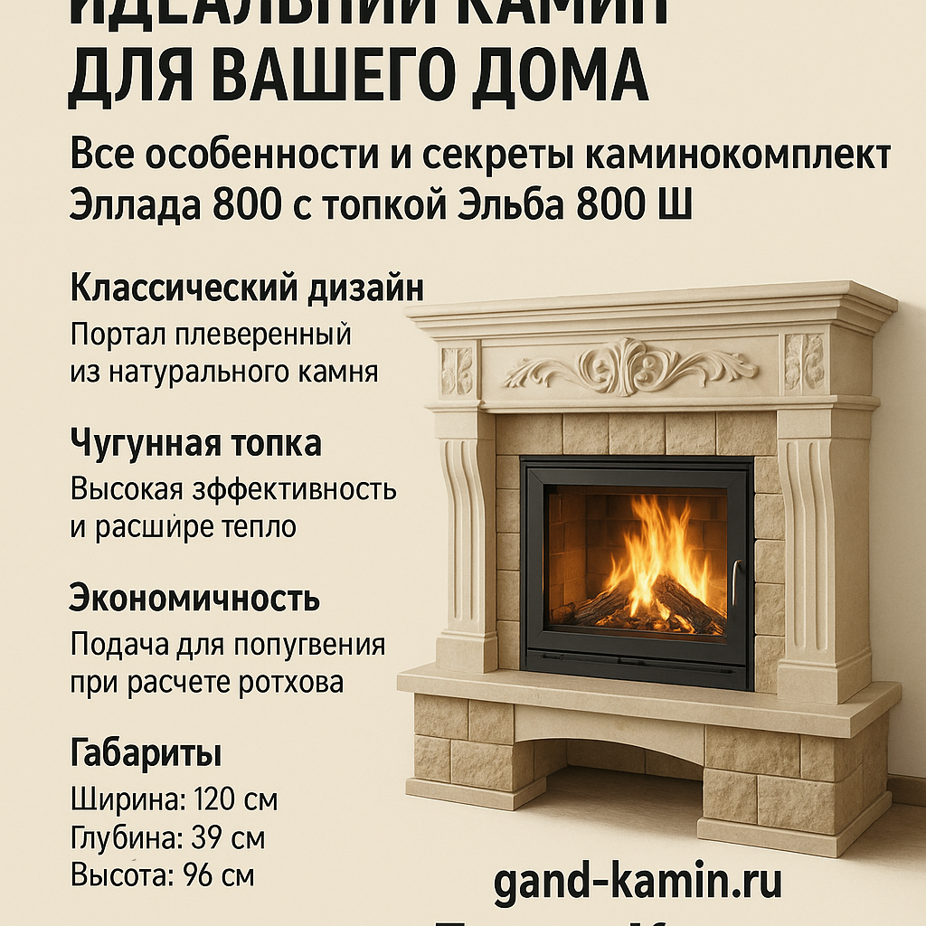    Как выбрать идеальный камин для вашего дома: все особенности и секреты каминокомплекта Эллада 800 с топкой Эльба 800 Ш Kamin