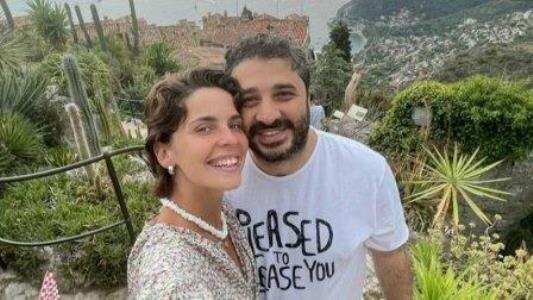 Сарик Андреасян с женой ЛИзой Моряк