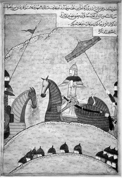 Сираж ал-Хусайни. Завоевание Багдада Тамерланом. Иллюстрация к «Зафар-наме». Между 1435 и 1436