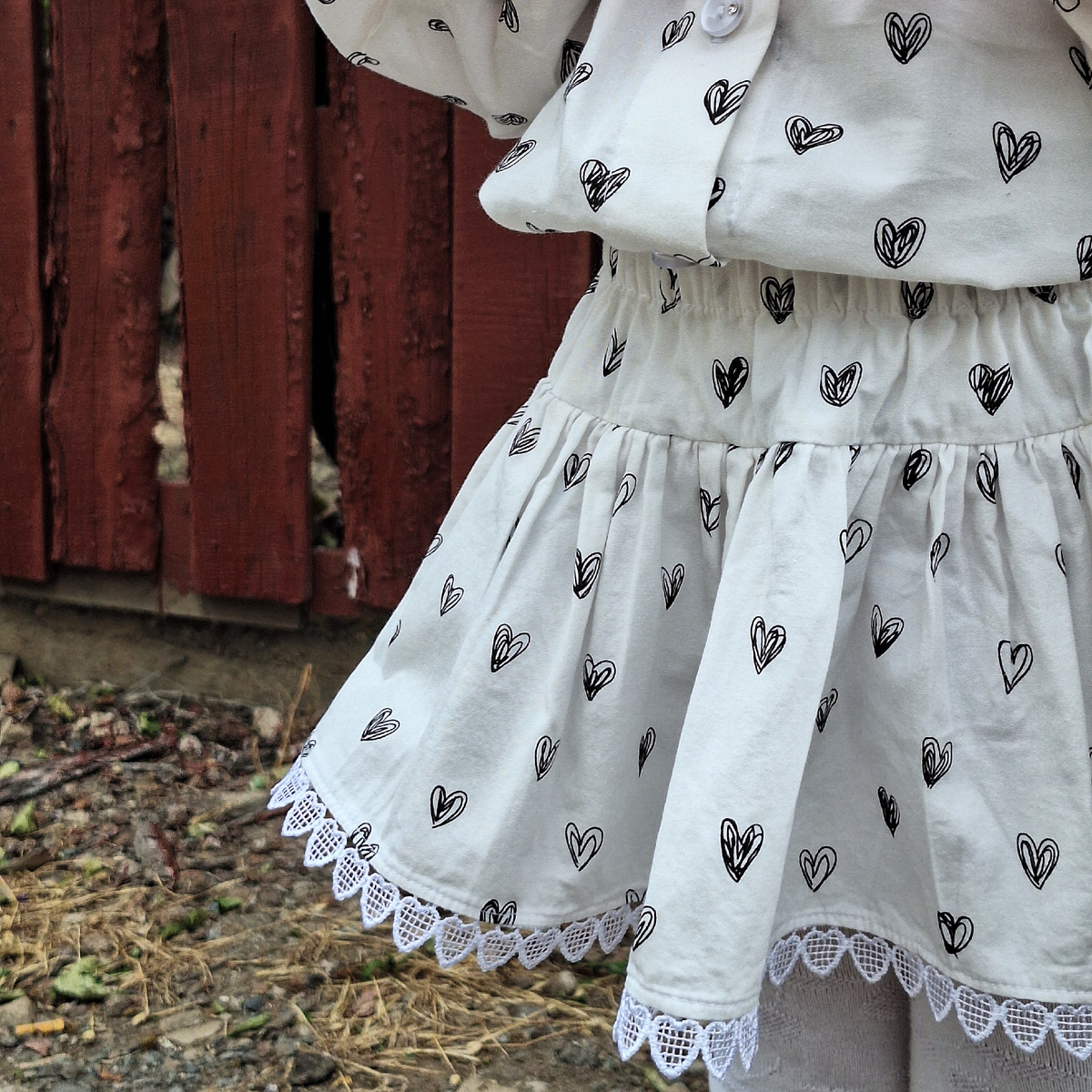 Юбочка из прямоугольников