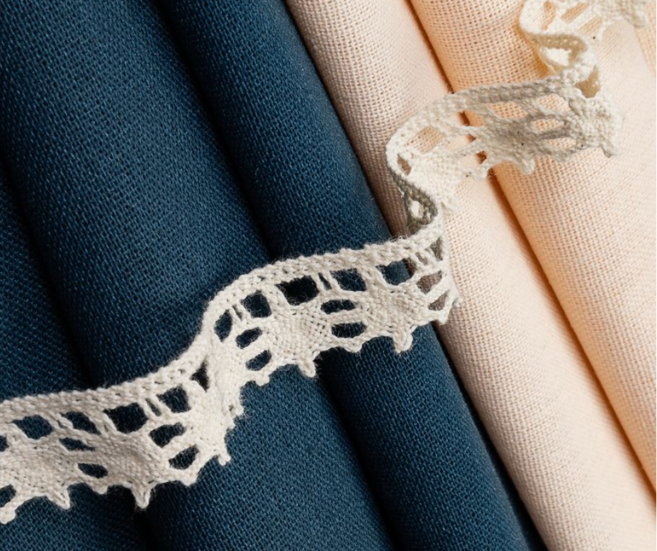 Хлопковая вязанная ажурная тесьма