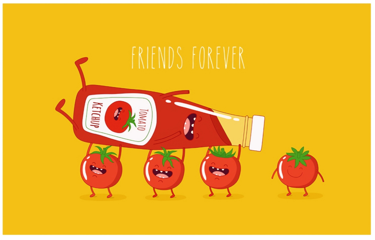 Кетчуп не всегда был томатным.