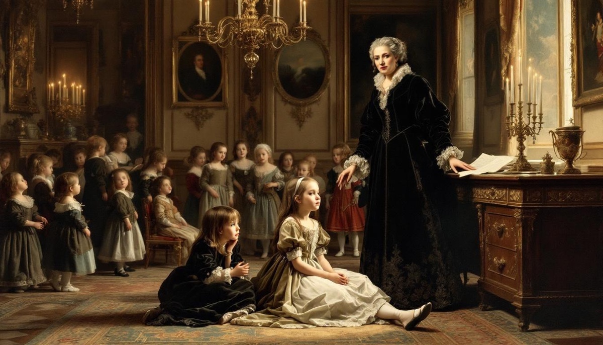 Мария-Антуанетта в детстве в кругу семьи