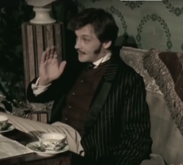 Александр Домогаров в роли Евгения Павловича Радомского в сериале "Идиот", 2003 год.