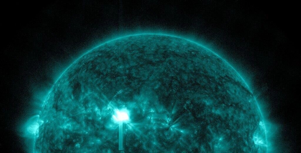 Самая сильная вспышка месяца в зоне влияния на Землю. Фото: Институт прикладной геофизики