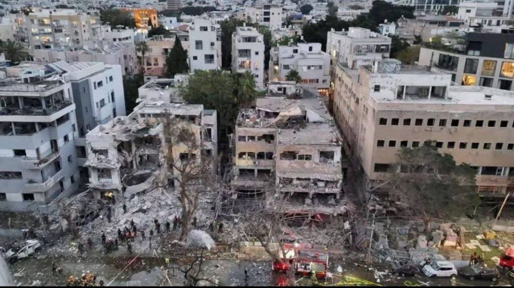   Обстановка в Тель-Авиве. Фото: соцсети