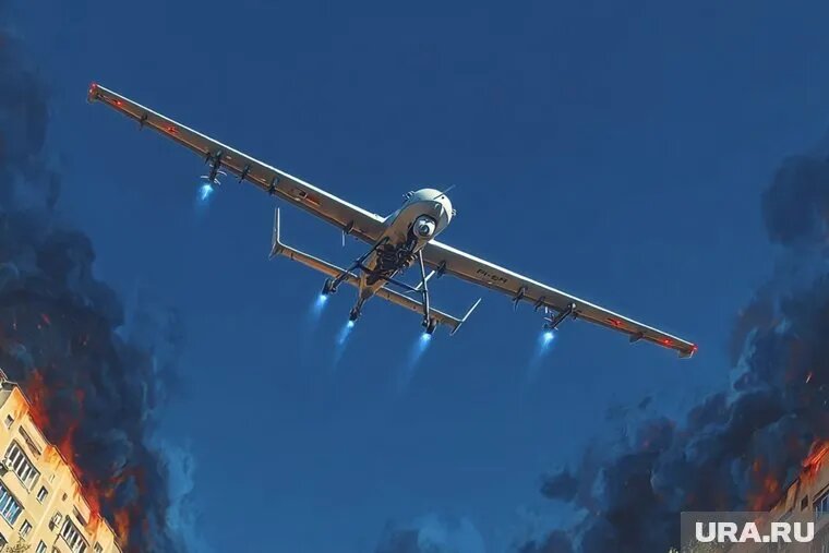 Украинские дроны атаковали несколько регионов РФ: ДНР, Орловскую и Белгородскую области. Фото: Создано в Midjourney © URA.RU