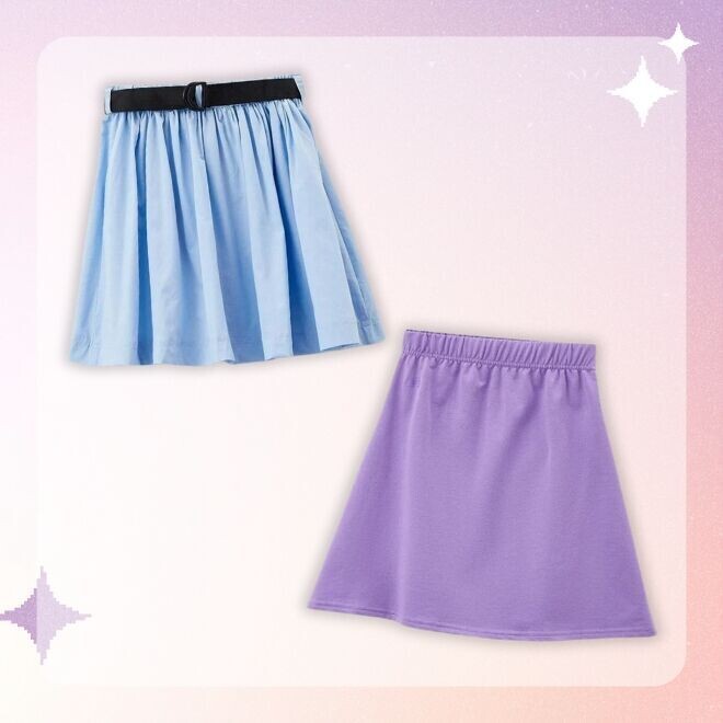     Модная юбка солнце для девочки на лето