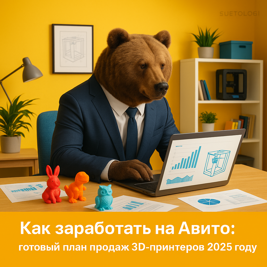    Перепродажа_компактных_3D_принтеров_для_дома Суетолог