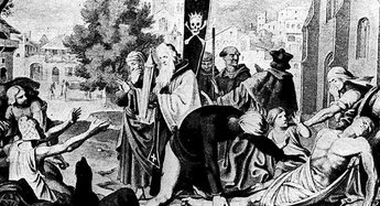 Чёрная смерть (Чёрный мор) — вторая в истории пандемия чумы, которая произошла в Европе в XIV веке. Пик эпидемии пришёлся на 1346–1353 годы. ru.wikipedia.org*ren.tv