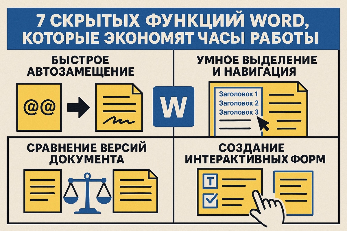 7 секретных фишек Word, которые сэкономят вам часы работы! Лайфхаки 2025