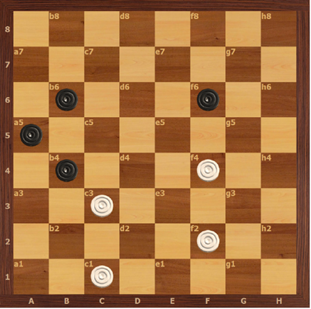 1.E5! (1.D4? C3 2…E5 3…C5X) D2 2.E3 =