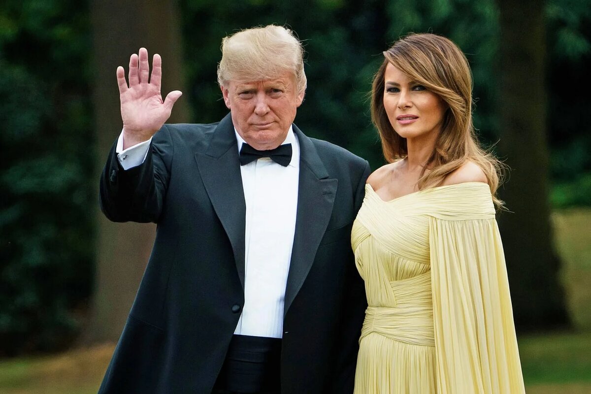 Трамп с женой