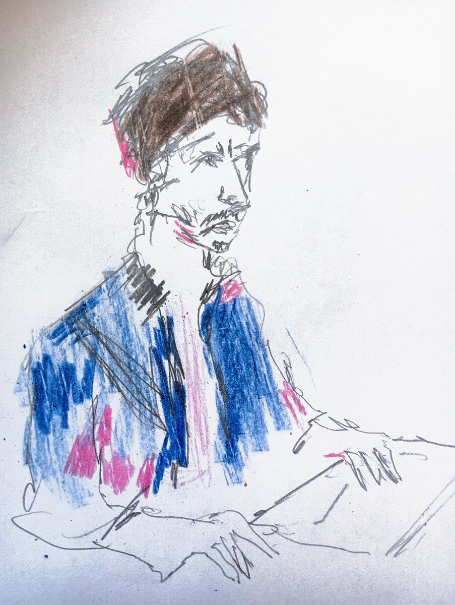 Подлый журналист. Рисунок автора