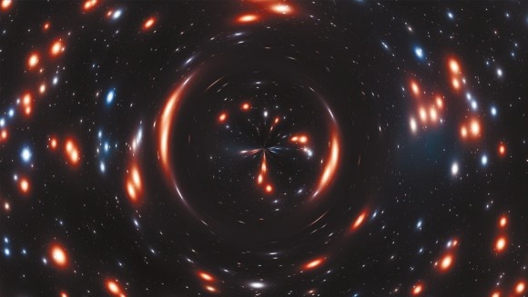 Не знаю что это, но типа изображение после гравитационной линзы