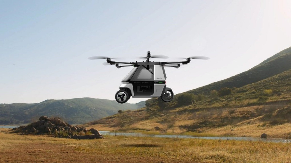    Kuickwheel запустила в производство летающий мотоцикл Skyrider X6