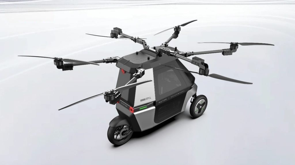    Kuickwheel запустила в производство летающий мотоцикл Skyrider X6