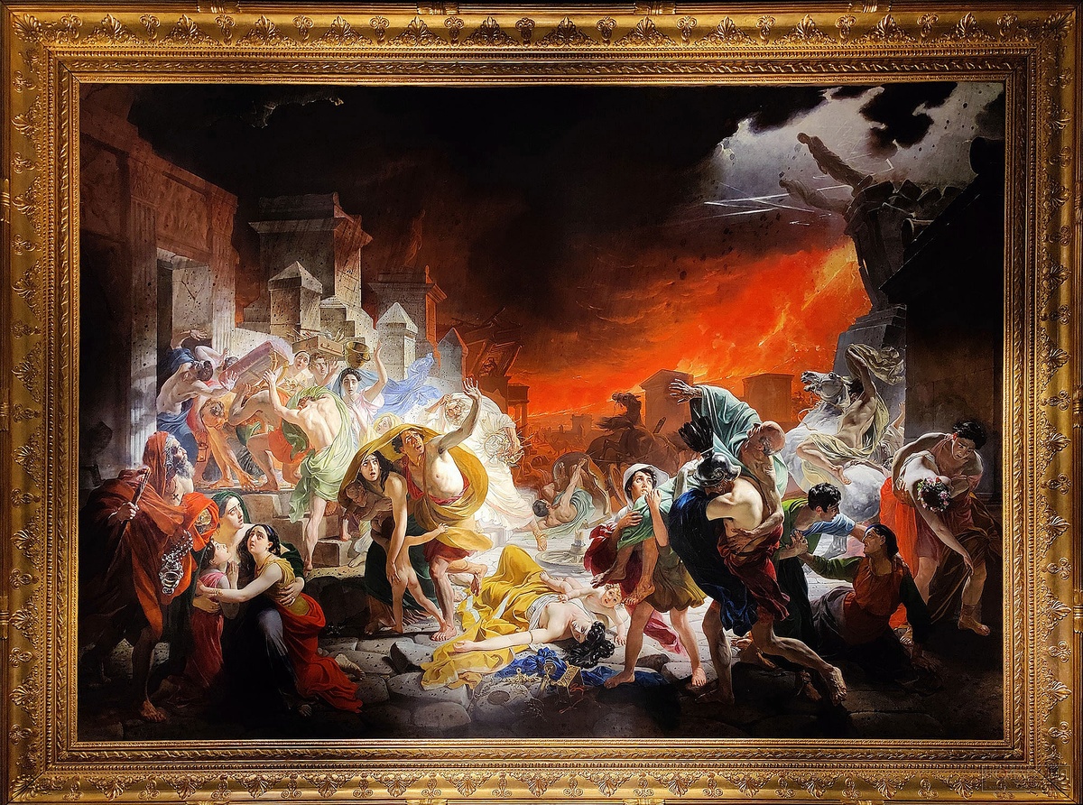 «Последний день Помпеи», 1833. холст, масло, 456,5 × 651 см, Государственный Русский музей, Санкт-Петербург, Карл Брюллов