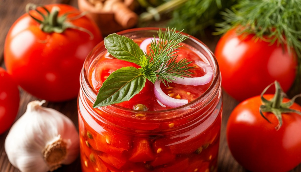 Помидоры в пряной заливке на зиму