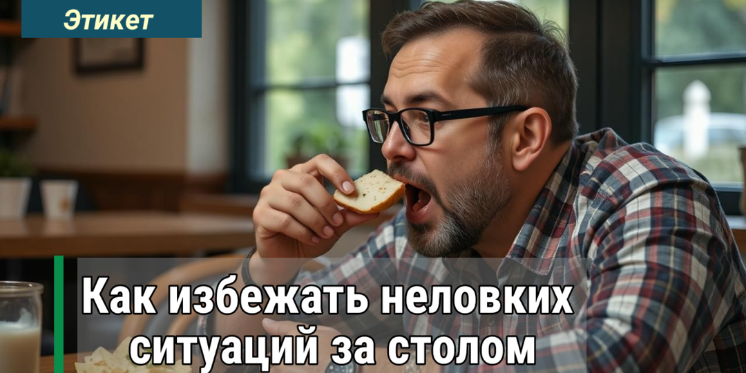 Этикет за столом: почему важно не говорить с полным ртом