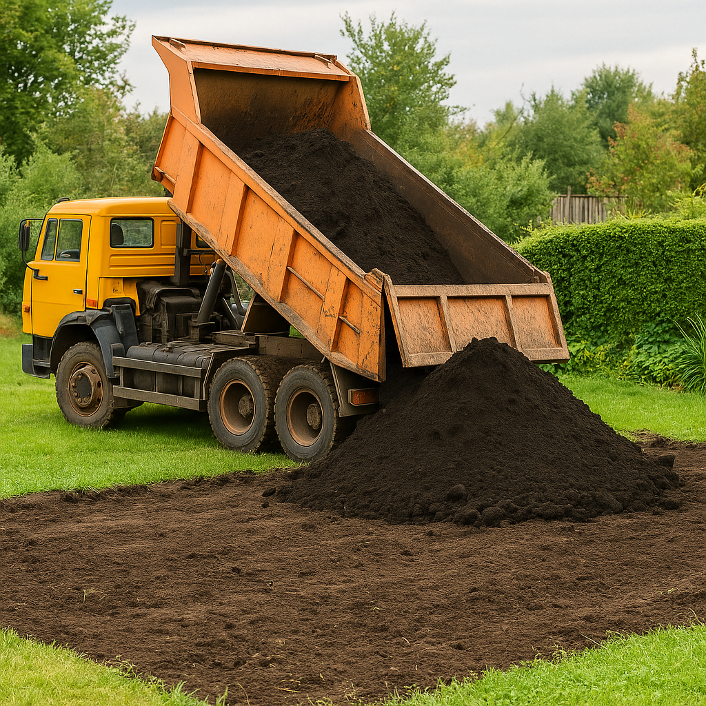 Один из важных шагов к плодородной земле — завоз качественного чернозема