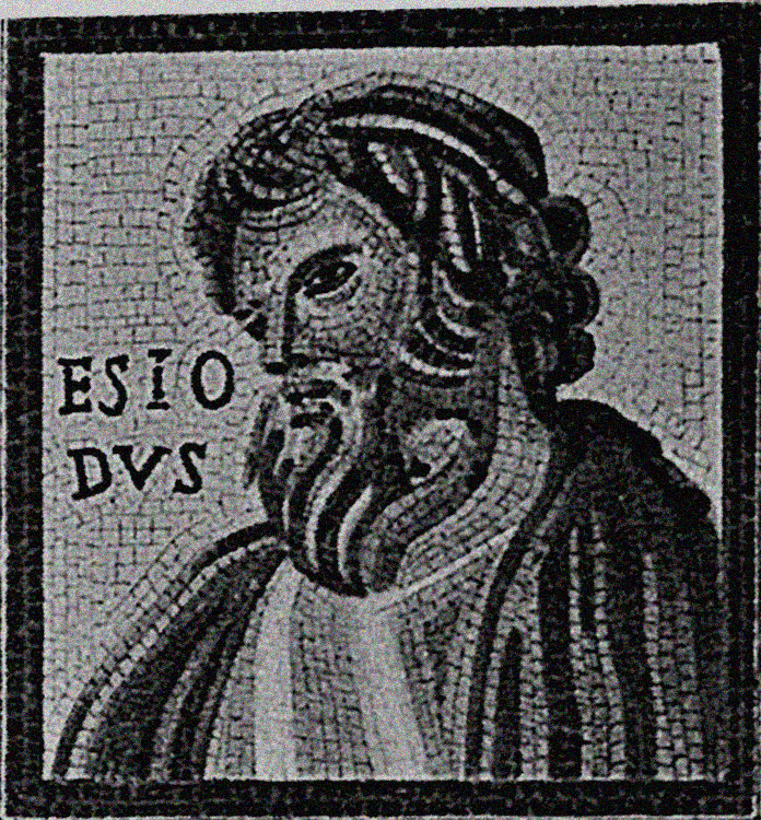 Гесиод, первый известный нам древнегреческий поэт и рапсод, который стал представителем дидактического и генеалогического эпоса. Его известные работы включают поэму «Труды и дни», относящуюся к дидактическому направлению, и «Теогонию», в которой описывается родословная богов.