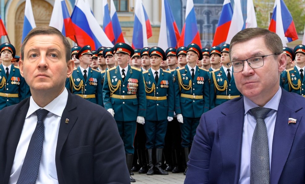  Андрей Турчак и его партийный преемник Владимир Якушев. Фото: коллаж "Блокнота"