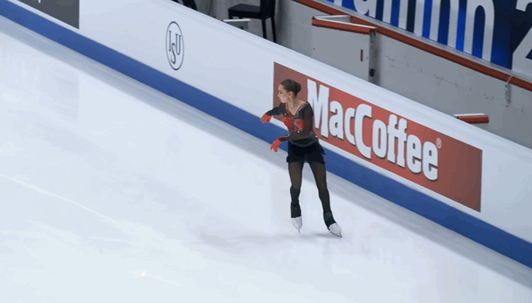 Четверной сальхов - 14,13 балла. (Чемпионат Европы 2022 - произвольная программа).